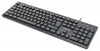 Manhattan Wired Keyboard, 104 Keys, Built-in USB Cable, LED Indicator Lights, Black, Part# 180689