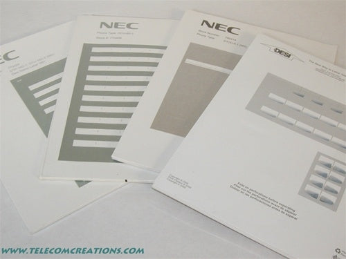 Desi Label for NEC UX5000 IP3NA-16LK ~ Stock# 0910707