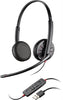 Plantronics Blackwire C325-M, Over-The-Head [Binaural] USB Headset, Microsoft Version ~ Stock# 200263-01 ~ NEW