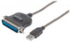 Manhattan 317474 USB to Parallel Printer Converter  1.8 m (6 ft.), Part# 317474