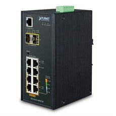 Planet Industrial 4-Port 10/100/1000T 802.3at PoE + 4-Port 10/100/1000T + 2-Port 100/1000X SFP Managed Switch (-40~75 degrees C), Stock# PN-IGS-4215-4P4T2S