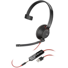Plantronics Blackwire 5210 USB Type-A Mono On-Ear Headset, Part# 207577-01  NEW
