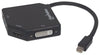 Manhattan 3-in-1 4K Mini DisplayPort Adapter, Part# 207720