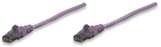 INTELLINET/Manhattan 393140 Network Cable, Cat6, UTP 7 ft. (2.0 m), Purple (20 Packs), Stock# 393140