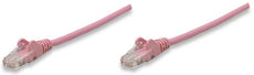 INTELLINET/Manhattan 392730 Network Cable, Cat6, UTP (0.15 m), Pink (20 Packs), Stock# 392730