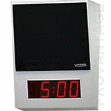 Valcom IP Talkback Speaker Surface Mt. w/Digital Clock, Gray w/Black Grille ~ Stock# VIP-431-DS ~ NEW
