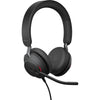 Jabra Evolve2 40 Stereo Wired On-Ear Headset (Microsoft Teams, USB Type-C, Black) 24089-999-899 NEW