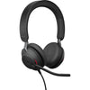 Jabra Evolve2 40 Stereo Wired On-Ear Headset (Microsoft Teams, USB Type-A, Black) MFR # 24089-999-999 NEW