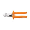 Klein Tools 8" Insulated High-Leverage Diagonal-Cutting Pliers - Angled Head Stock# D2000-48-INS