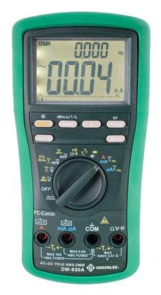 Greenlee DMM, TRMS AC+DC,DUALTEMP(DM-830A) ~ Cat #: DM-830A