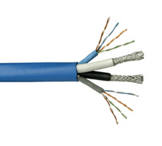 ABA Elite Multimedia 2 RG6/U Quad, 2 Cat5e, 350Mhz 500ft, Cable Part# 2RG6+2CAT5E