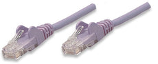 INTELLINET/Manhattan  453431 Network Cable, Cat5e, UTP 1 ft. (0.3 m), Purple (10 Packs), Stock# 453431