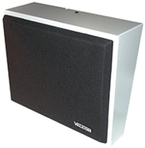 Valcom 8" Amplified Wall Speaker, Metal, Black/Gray & Paintable, Stock# V-1052C