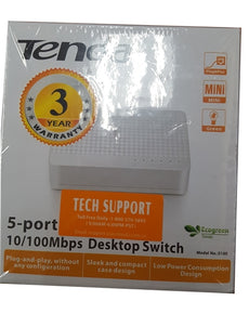 Tenda 5-port Ethernet Switch, Stock# S105