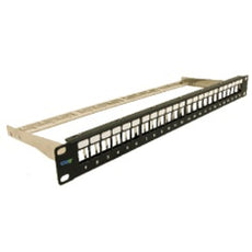 ICC PATCH PANEL, CAT 6A, FTP, 24-PORT, 1 RMS, Part# IC107PPS6A NEW