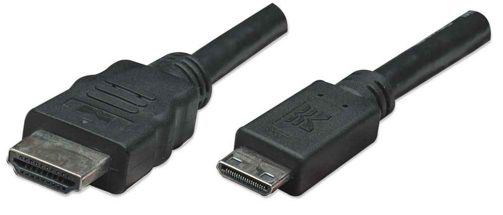 Manhattan 304955 High Speed HDMI Cable Black, 1.8 m (6 ft.), Stock# 304955