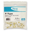 ICC MODULE, F-TYPE, GOLD PLATED, 25 PK WHITE Stock# IC107BGCWH