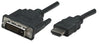 Manhattan HDMI to DVI-D Cable, Part# 322782