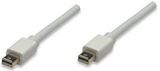 Manhattan Cable Mini DisplayPort Macho -Mini DisplayPort Macho, 1 Metro, Blanco, Part# 324557