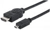 INTELLINET/Manhattan 324427 High Speed HDMI Cable with Ethernet Black, 2 m (6.6 ft.), Stock# 324427