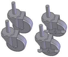 Greenlee CASTER SET-FOUR PLASTIGLIDE ~ Cat #: 33405