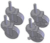 Greenlee CASTER SET-FOUR PLASTIGLIDE ~ Cat #: 33405