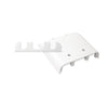 Suttle 2-6523D-85 Double gang downward oriented faceplate with three port CablePass feed-through insert - White, Stock# 2-6523D-85