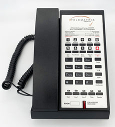 Telematrix 3502MWD, 3500 Series – Analog Corded Phones, 2 Line, Black, Part# 35A120S10D