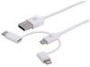 Manhattan 3-in-1 USB Charging and Data Cable, Part# 353434