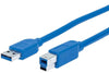 Manhattan USB 3.0 A Male / B Male, 1.5 ft., Part# 354301