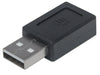 Manhattan USB 2.0 Type-C to Type-A Adapter, Part# 354653