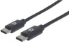 Manhattan USB 2.0 C Male to C Male, 20 in., Part# 354868