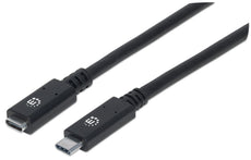 Manhattan SuperSpeed+ USB-C Extension Cable, Part# 355230