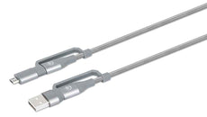 Manhattan 390606 4-in-1 Charge & Sync USB Cable, Part# 390606