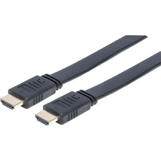 Manhattan Flat High Speed HDMI Cable with Ethernet, Part# 391542