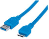 Manhattan SuperSpeed USB Micro-B Device Cable, Part# 393898