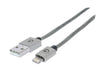 Manhattan Charge & Sync USB-A to Lightning® Cable, Part# 394338