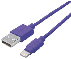 Manhattan iLynk USB Cable with Lightning Connector, Part# 394451