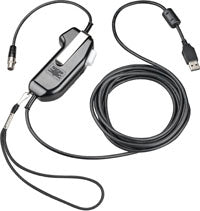 PLANTRONICS SHS2355-01 Push-to-Talk (PTT) USB Adapter, Stock# 92355-01