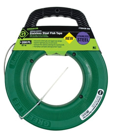 Greenlee FISHTAPE,STAINLESS STEEL-200' ~ Cat #: FTSS438-200