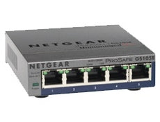 NETGEAR GS105E-200NAS ProSafe Plus 5-port Gigabit Switch, Stock# GS105E-200NAS