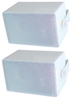 SPECO DMS3PW 50W Weatherproof 3-Way Speakers  White  Pair, Stock# DMS3PW