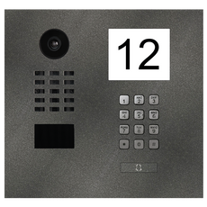 Doorbird IP Video Door Station D2101IKH, For single-family houses and commercial buildings with 1 unit Info Module, Keypad Module, 1 Call Button