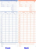 Compumatic 42426-10M (1000 per box) Time Cards for Pyramid 2400 Bar Coded, Part# 42426-10M