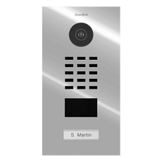 DoorBird IP Video Door Station D2101V  Stainless Steel V4A, PVD Coating with Chrome-Finish - 4260423860933