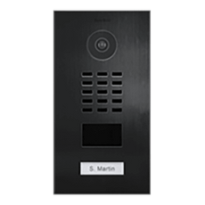 DoorBird IP Video Door Station D2101V, Stainless Steel V4A, PVD Coating with Titanium-Finish - 4260423860957