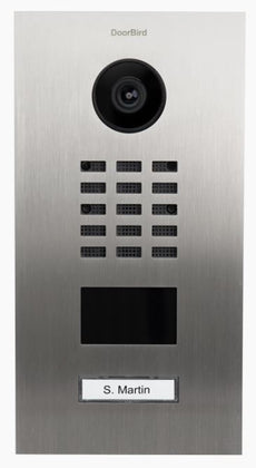Doorbird D2101V Stainless Steel V4A (salt-water resistant), brushed, Part# 423870062
