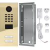 DoorBird IP Video Door Station D2102V, stainless steel V2A, 2 call buttons, incl. flush-mounting housing, (Surface-mounting housing sold separately)