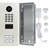 DoorBird IP Video Door Station D2102V, stainless steel V2A, 2 call buttons, incl. flush-mounting housing, (Surface-mounting housing sold separately)