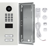 DoorBird IP Video Door Station D2102V, stainless steel V2A, 2 call buttons, incl. flush-mounting housing, (Surface-mounting housing sold separately)